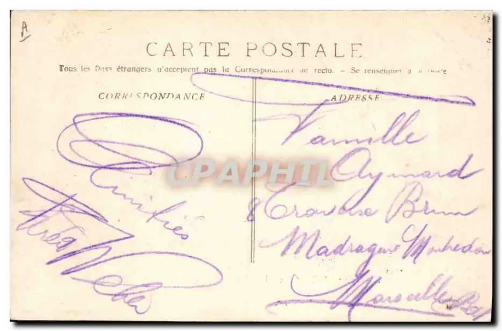 Stierkampf — Eine gute Paar Banderillas im Cuarto — P. Ruat, Verlag, Marseille - Rückseite