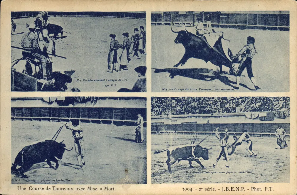 Uma Corrida de Touros com Morte — 2ª série — J.B.E.N.P. - Fot. P.T. - Frente