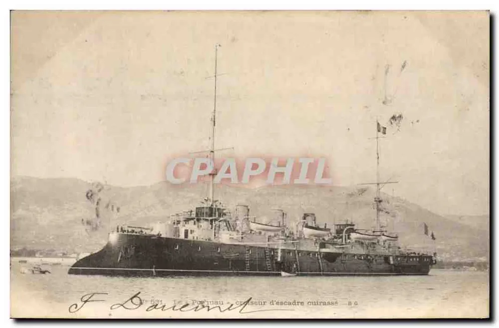 Le Porteau — Schlachtfahrzeugkreuzer — F. Darcion - Vorderseite
