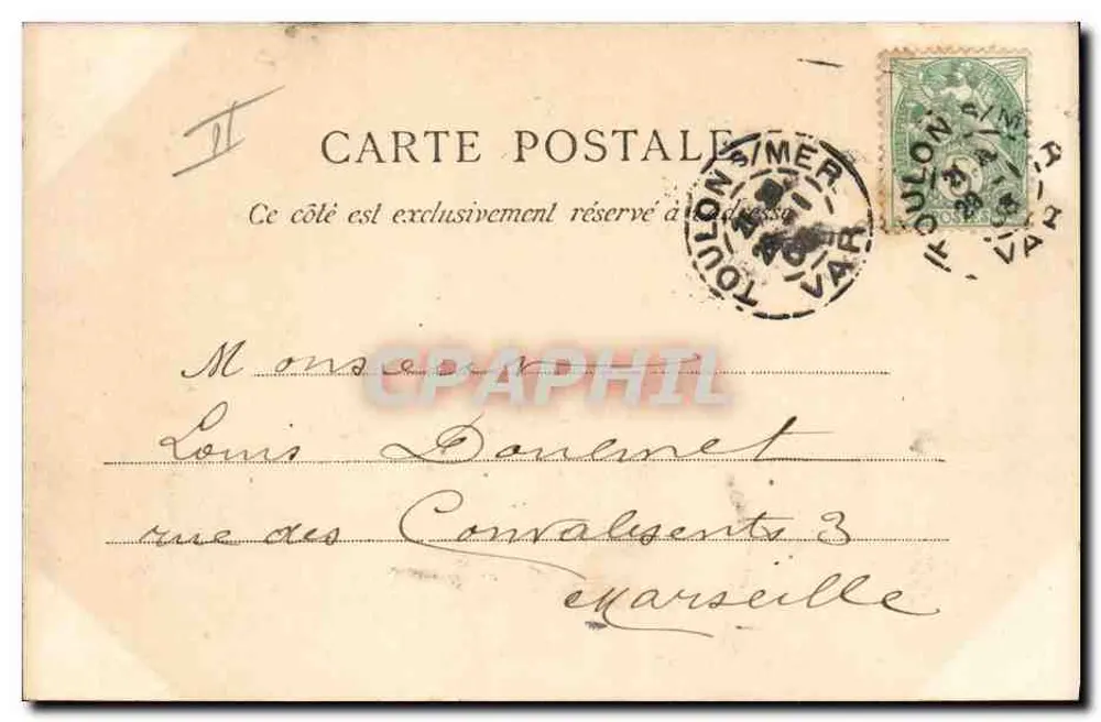 Le Porteau — Schlachtfahrzeugkreuzer — F. Darcion - Rückseite
