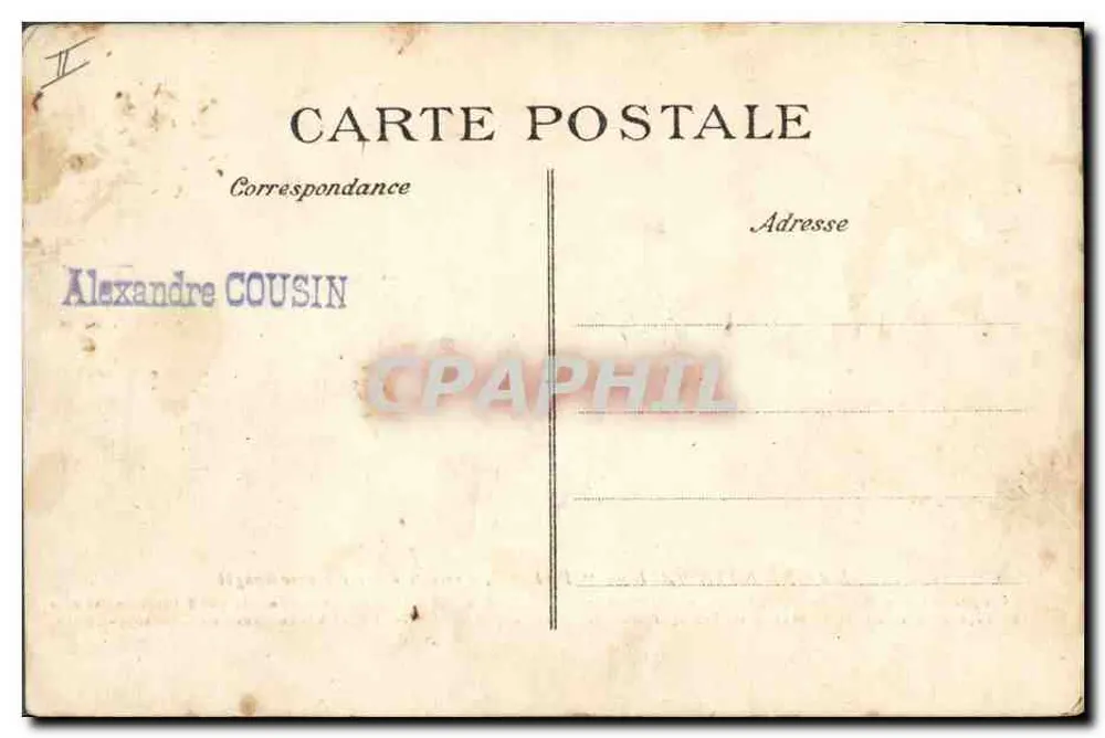 Marine Nationale — "Paris" — cuirassé d'escadre dreadnought, éditeur E.D. - Rückseite