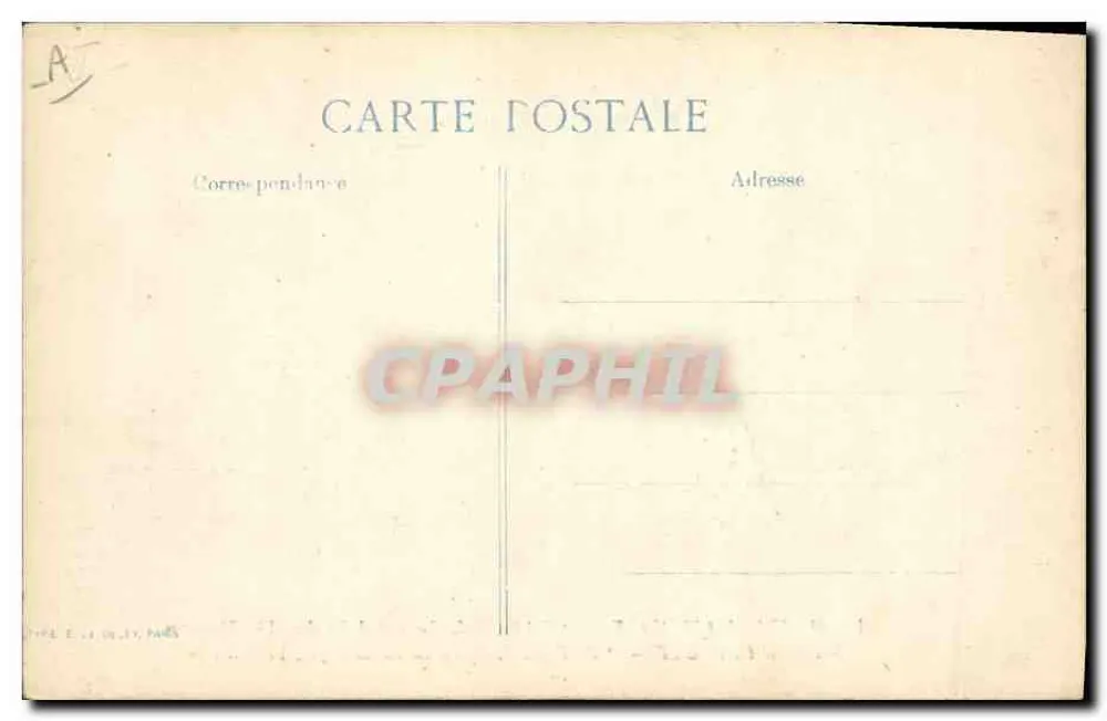 Marine Nationale — "Patrie" — Schlachtschiff der Flotte, 14.805 Tonnen — Verlag E.J. Dujiv Paris, Nr. 91 - Rückseite