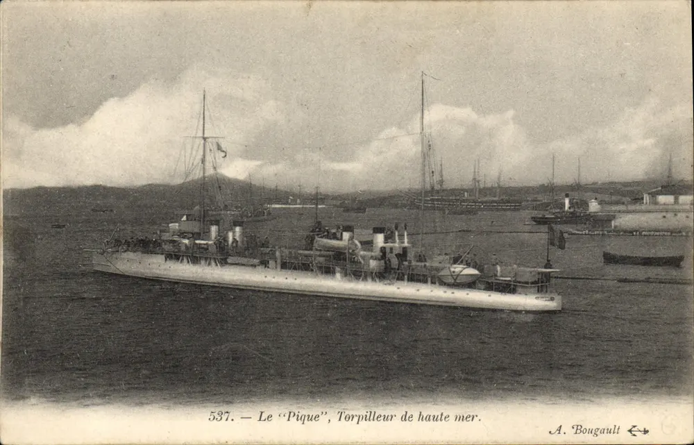 Le 'Pique', Torpedoboot — A. Bougault, n° 537 - Vorderseite