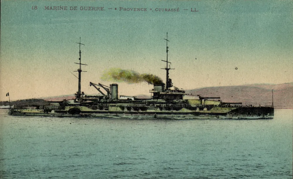 Marinha de guerra — « Provence » encouraçado — LL - Frente