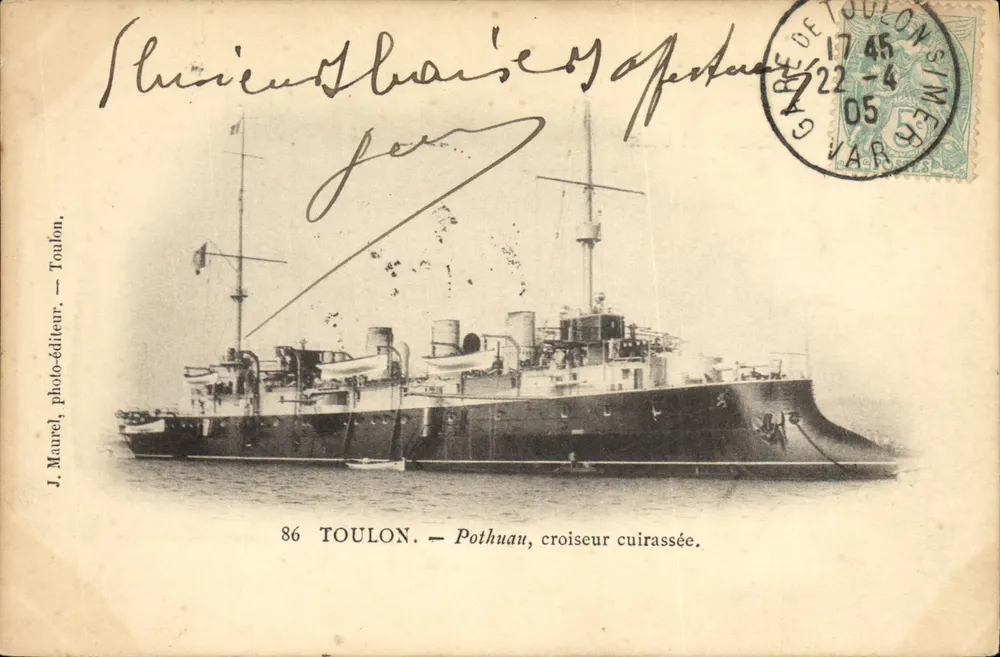 Toulon — Pothuau, Panzerkreuzer — J. Maurel, Fotoverlag, Toulon, n°86 - Vorderseite
