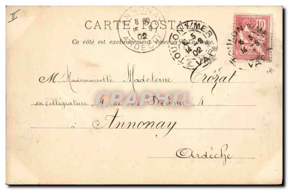 Rückturm des "Pothuau" — Französische Marine — Verlag A. Courrier, Toulon, Nr. 405 - Rückseite