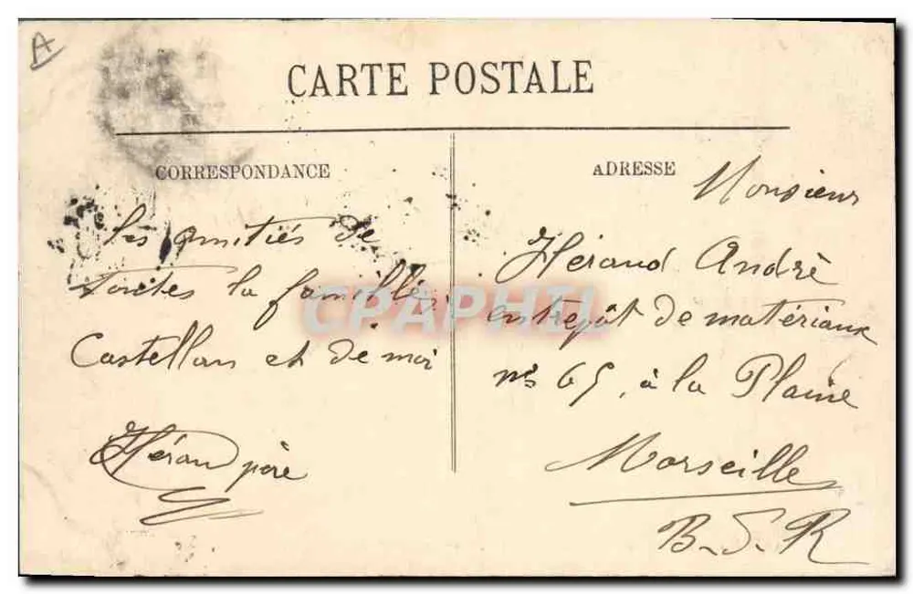 Marine de Guerre — « République », Cuirassé de 1er Rang — LL. — Éditeur LL. n°72 - Rückseite