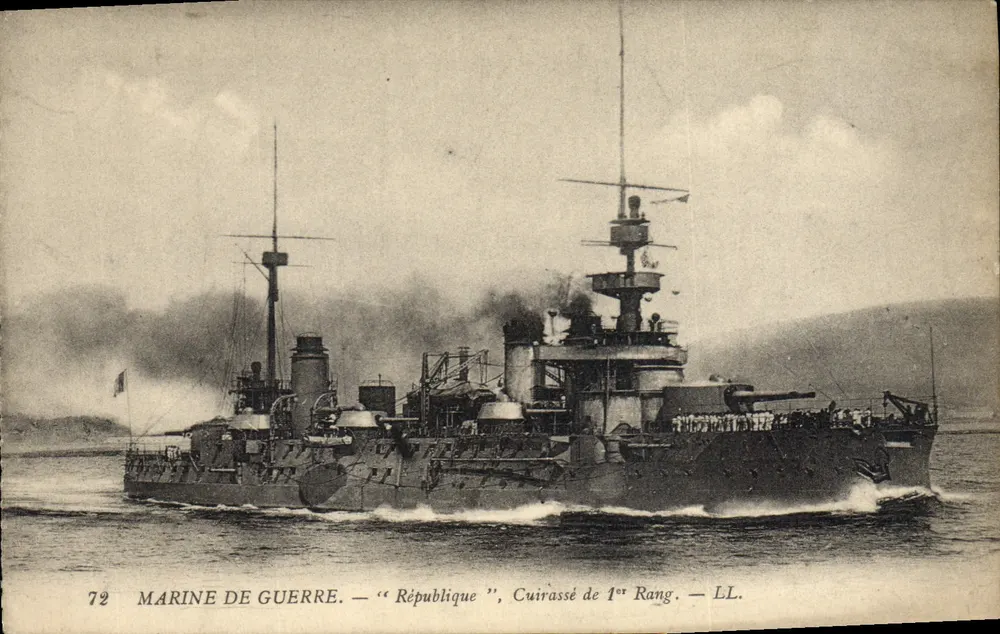 Kriegsmarine — "République", Schlachtschiff der 1. Klasse — LL. — Nr. 72 - Vorderseite