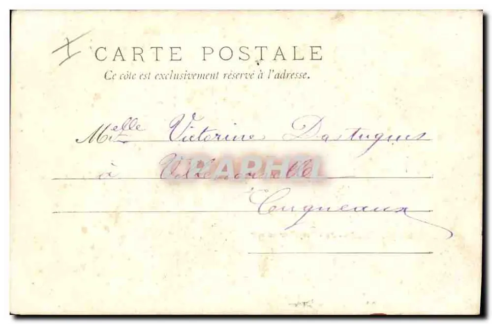 La Rochelle — 3o — Torpedoboot auf See — Souvenir de Lissac - Rückseite