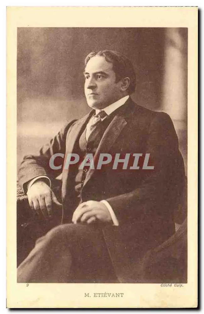M. ETIÉVANT — Portrait — Gilichd Galy, n°9 - Vorderseite