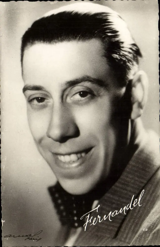 Fernandel — retrato sorridente — Éditions et Publications Cinématographiques - Frente
