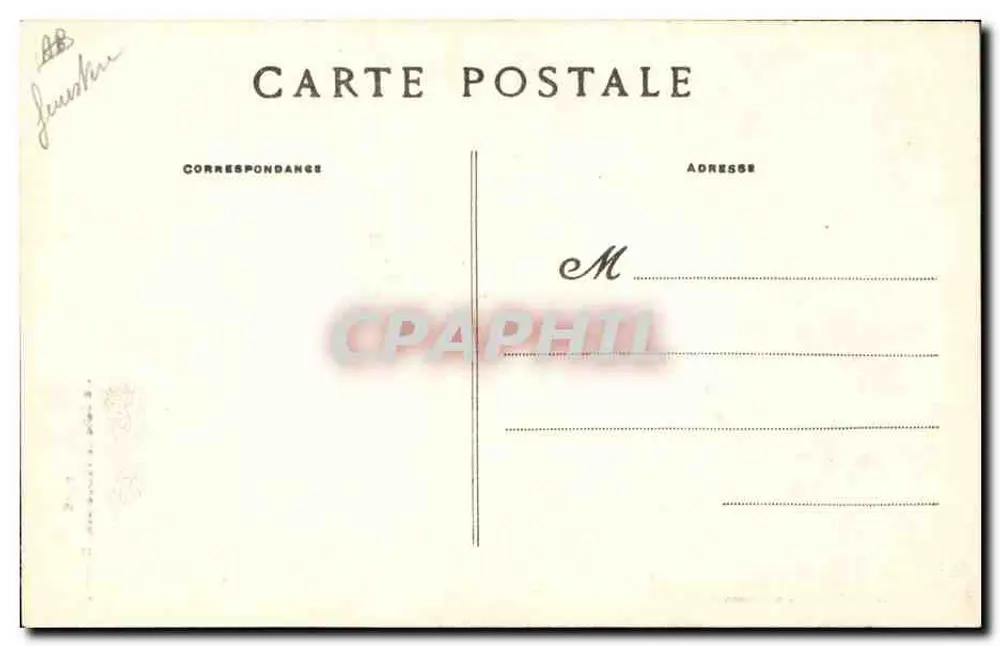 Um Bebê de Plougastral-Daoulas — Coleção Villiard, Quimper — n° 1738 - Verso