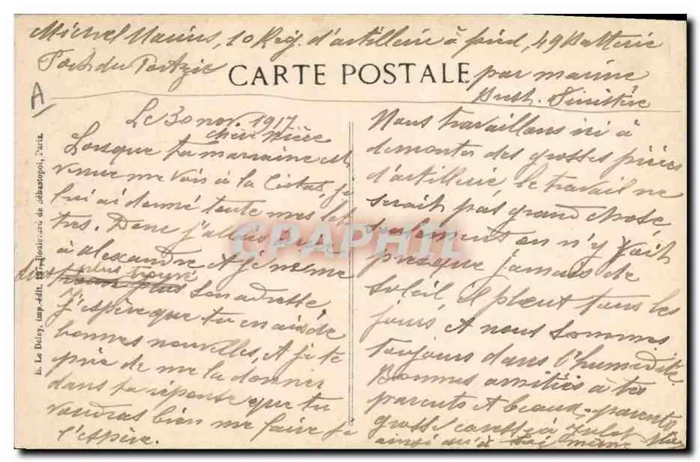 La Brutatine — Traje de Rosporden — S.A. Concarnéau - Verso