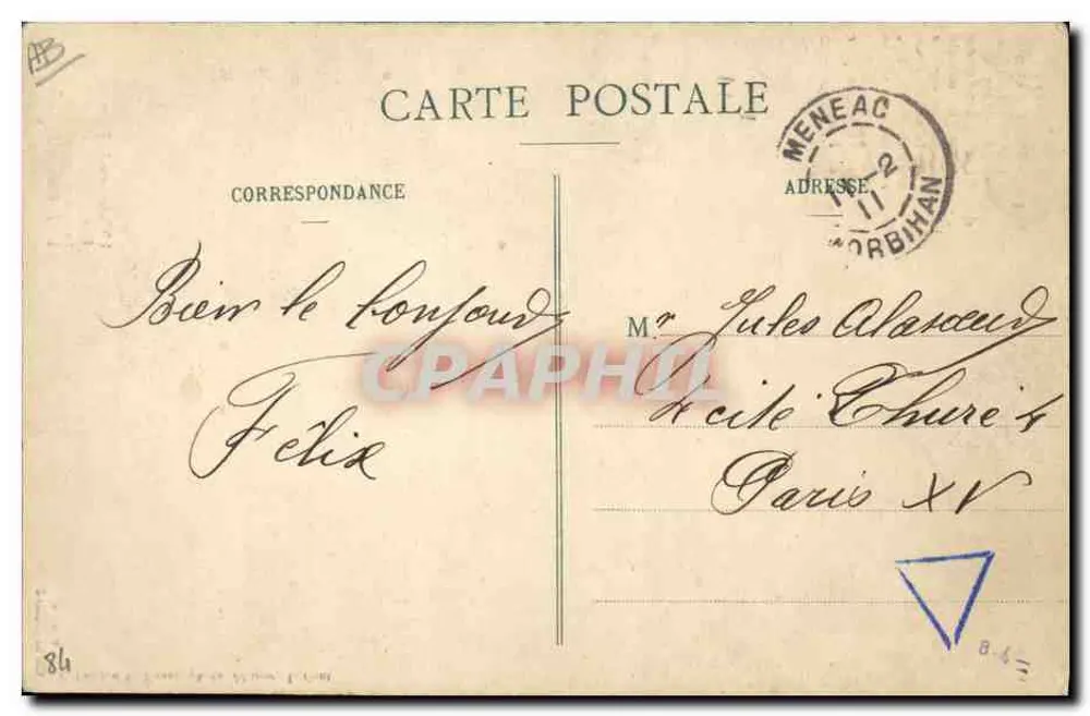 Pardon-d'Ajons - A jovem Rainha das Flores de Ajons — Coleção E. Massa, foto-depósito Grolard - Verso