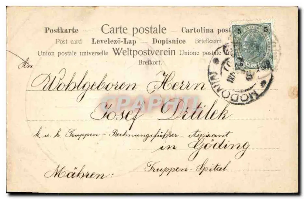 1 Heller 1901 — Coupin — editor desconhecido, número de série não visível - Verso
