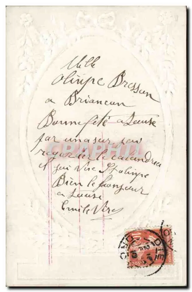 Junge Frau in einem blumigen Kleid — A.H.R. 287 — A.H.R. (Paris) - Rückseite