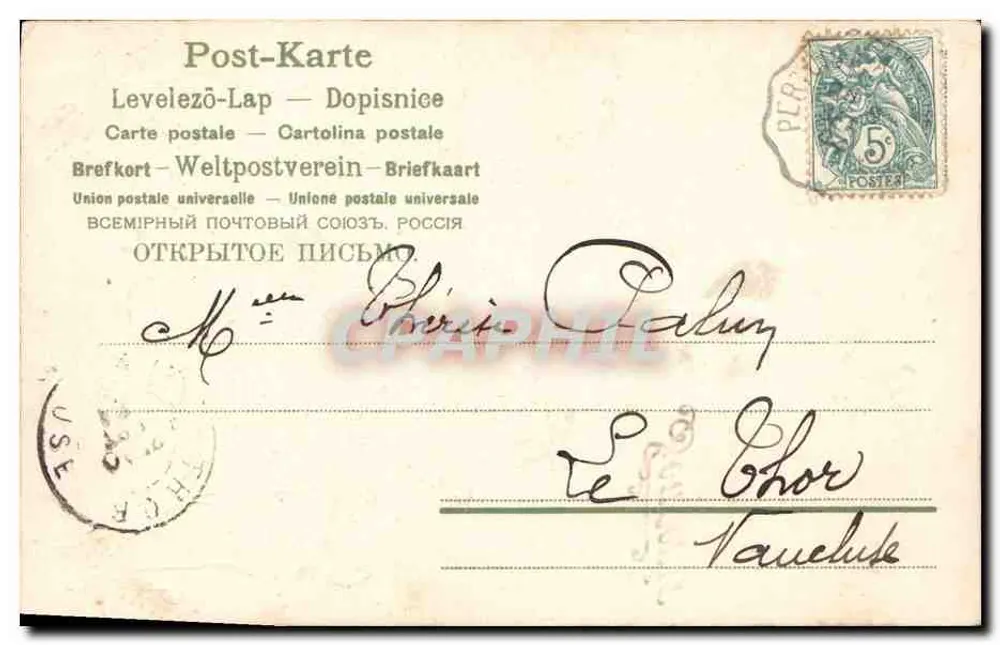 Souvenir — Souvenir — editor Dayfour, n° de série 130 - Verso