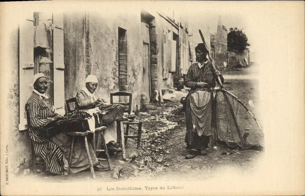 Die Dentellieres. Typen der Küste — J. Hrecquet, Verleger, in Carcassonne, Nr. 97 - Vorderseite