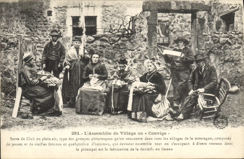 A Assembléia do Povo ou « Couvige » — cena de vida montanhesa — editor não identificado, n° 281 - Frente