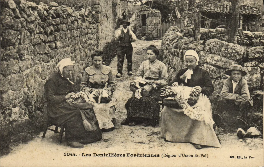 Die Forézianischen Dentellierer — Region von Usson-St-Pal — M. B., Le Puy - Vorderseite
