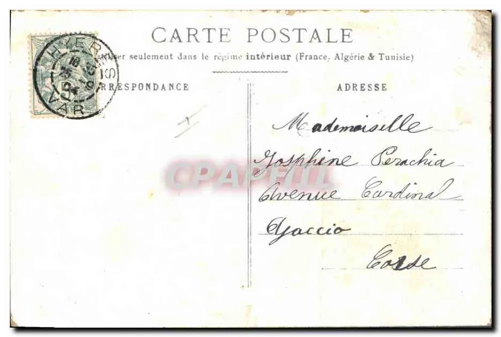 Frau in grüner Robe, die einen Brief in eine Briefkasten legt — Éditeur 'Poste & Amour' — n° 283 - Rückseite