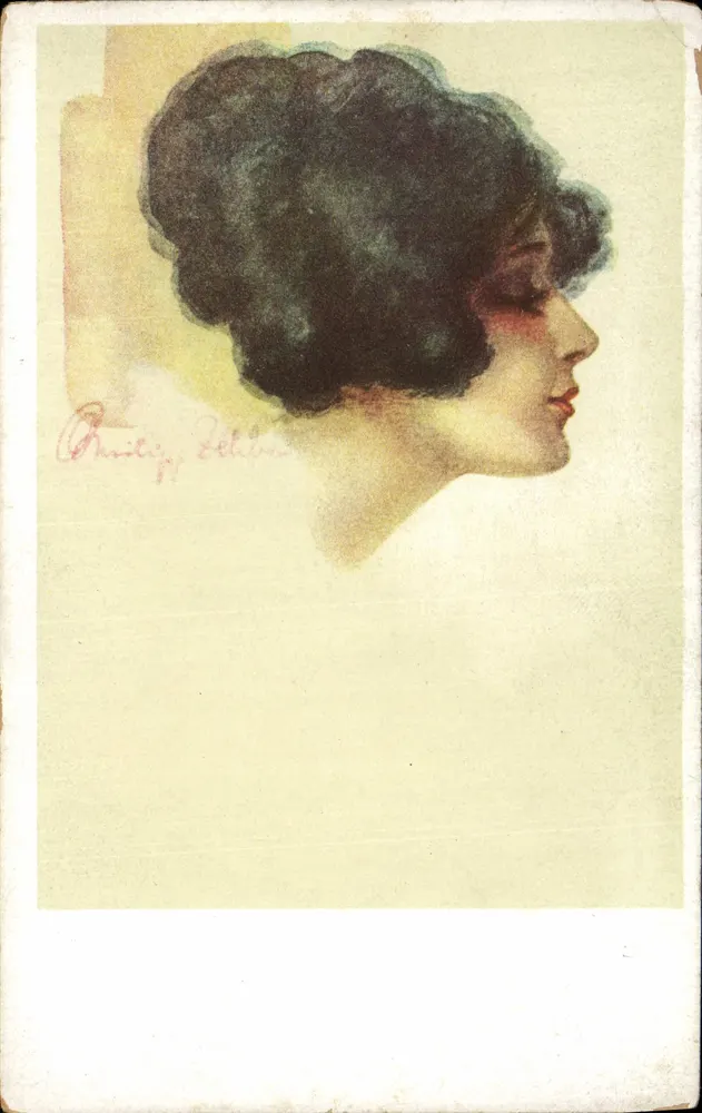 Portrait de femme — profil — éditeur Philip Ethlin - Vorderseite
