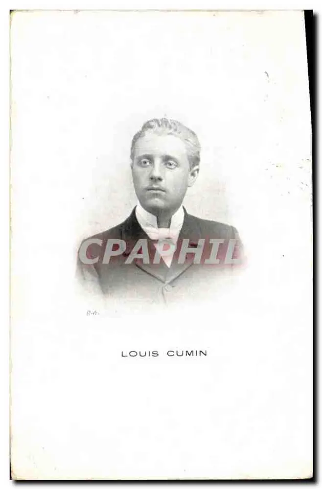 Louis Cumin — retrato — editor não identificado - Frente