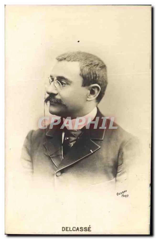 Retrato de Delcassé — Ogerau Paris — número de série não visível - Frente