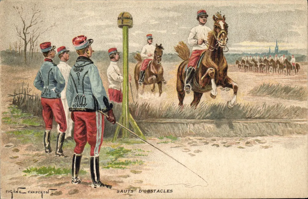 Saltos de obstáculos — Editor Eugène Chaperon, número de série não visível - Frente