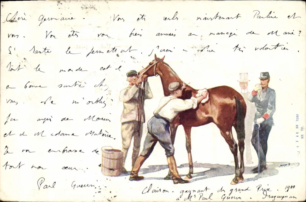 Châson - gagnant du grand Prix - J. F. A. B. KR TURF n° 100 - Frente