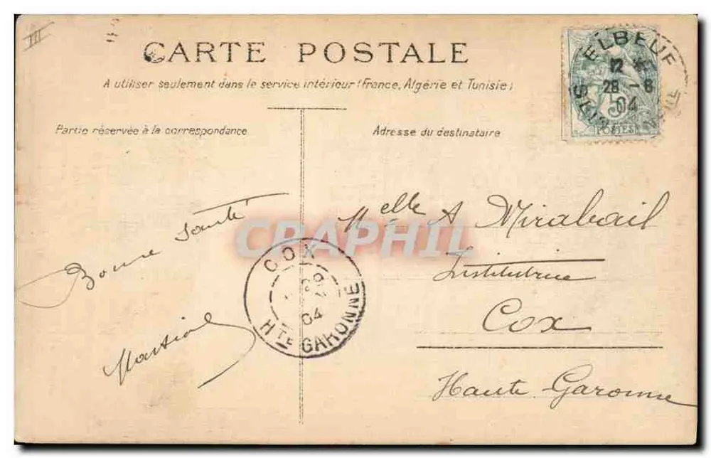 Corrida de cavalos — salto de obstáculos — S.D.237, Ed. Toulouse 'Apis' - Verso