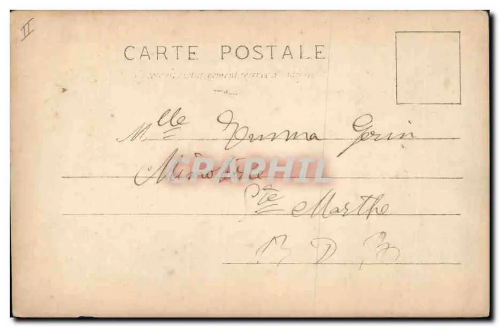 Drei junge Frauen in einem Ei — Jahr 1903 — H. Manuel, Serie 150/B - Rückseite