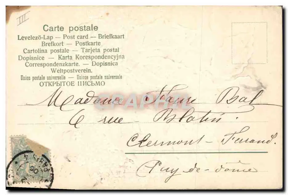 Boa ano — 1905 — editor não visível - Verso