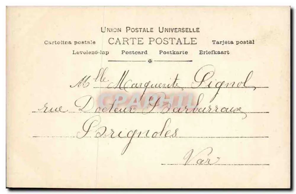 Alice Bonheur — Portrait — Reuthiriger, Paris, n° 909/4 - Rückseite