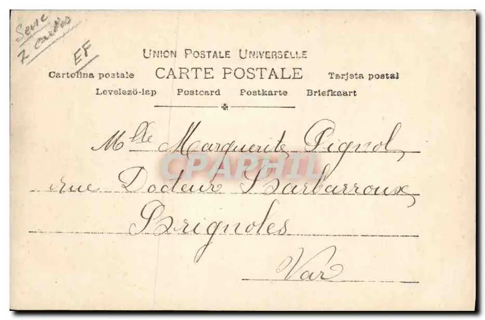 Zarina — Sonntag — Peuflinger Paris n°908/2 - Rückseite