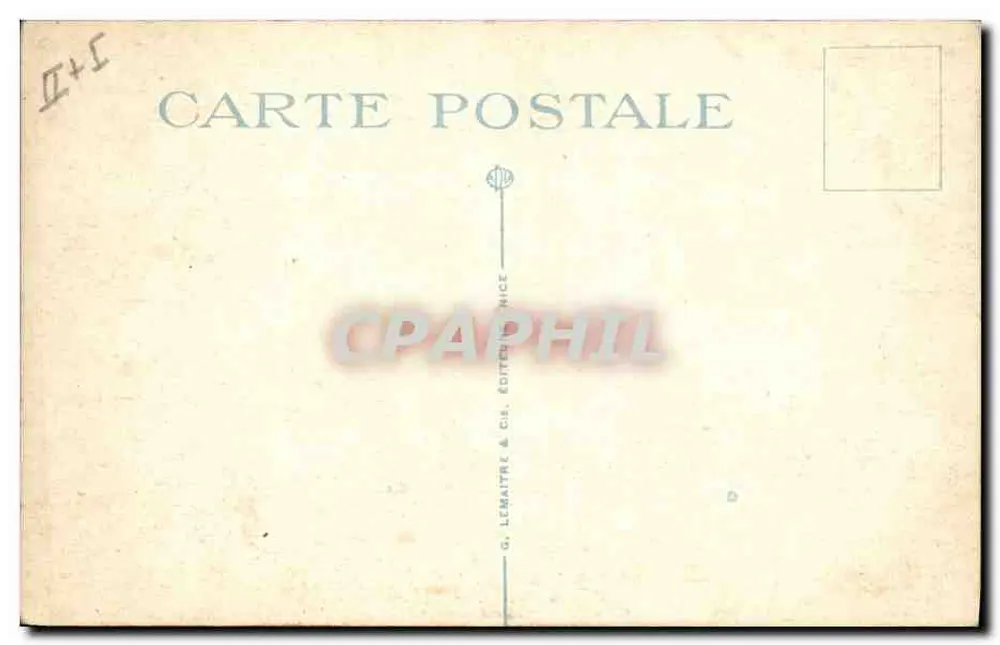 Corrida de touros — Suerte de capa — Passe de manteau — G. Lemaître & Cie, Editores, Nice, n°9 - Verso