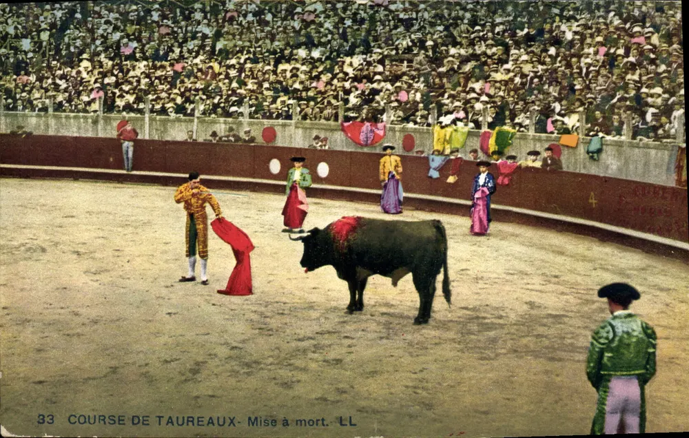 Corrida de touros - Morte do touro — LL, n°33 - Frente