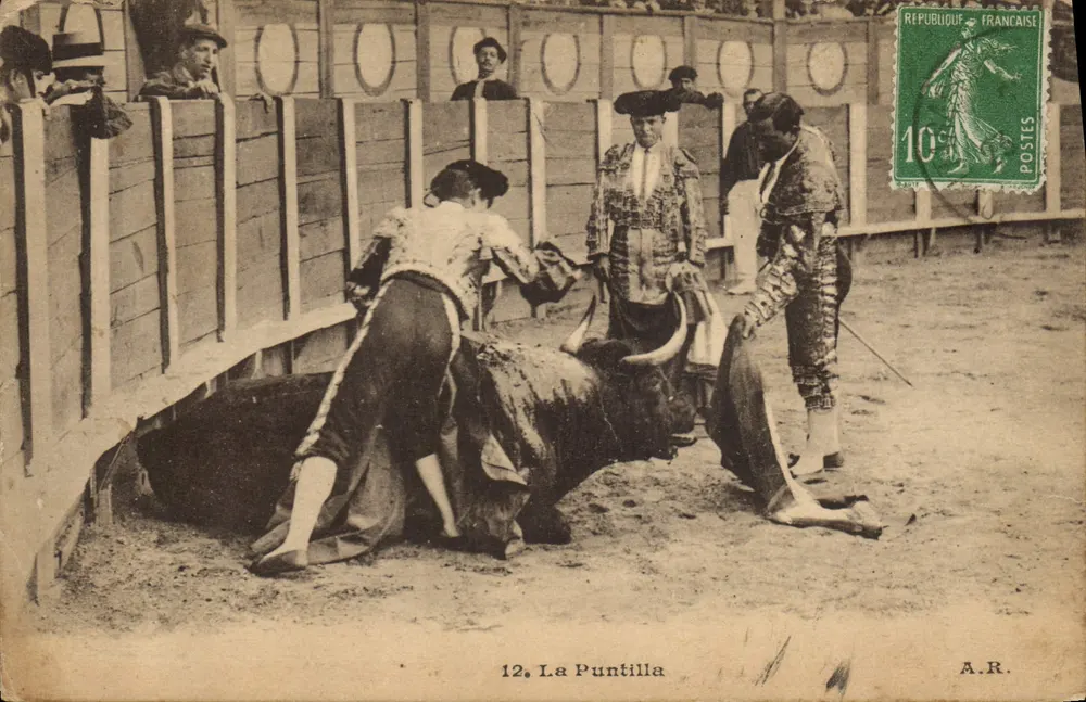 La Puntilla — spettacolo di torero — A.R. n°12 - Recto