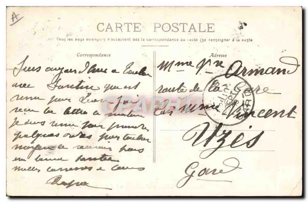 Schlachtschiff « République » — Marine Nationale — Toulon 1909 - Rückseite