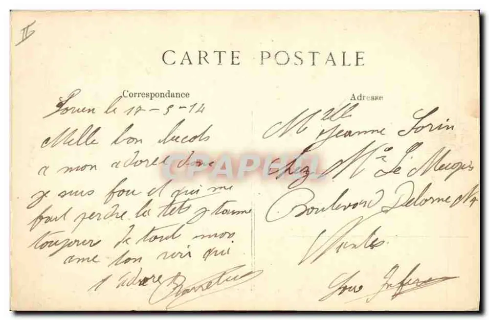 Kreuzer 'République' — Marine Nationale — 14.808 Tonnen — Verlag BLD, Nr. 142 - Rückseite