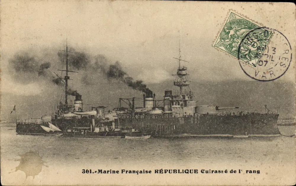Kreuzer République — Französische Marine — Nr. 361 - Vorderseite