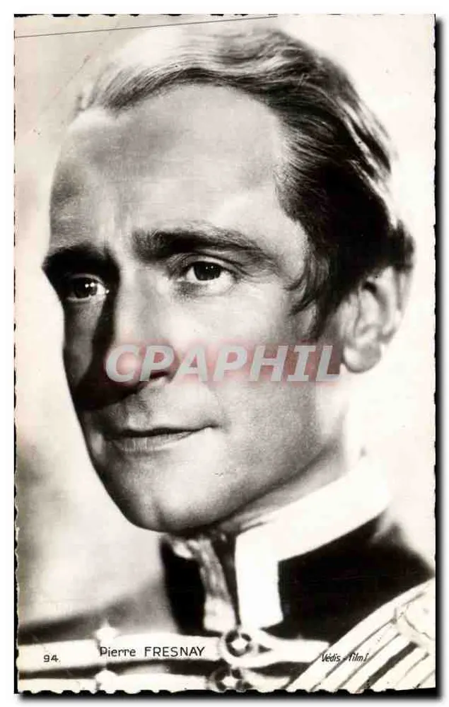 Pierre Fresnay — portret w mundurze — Védiss-film, n° 94 - Awers