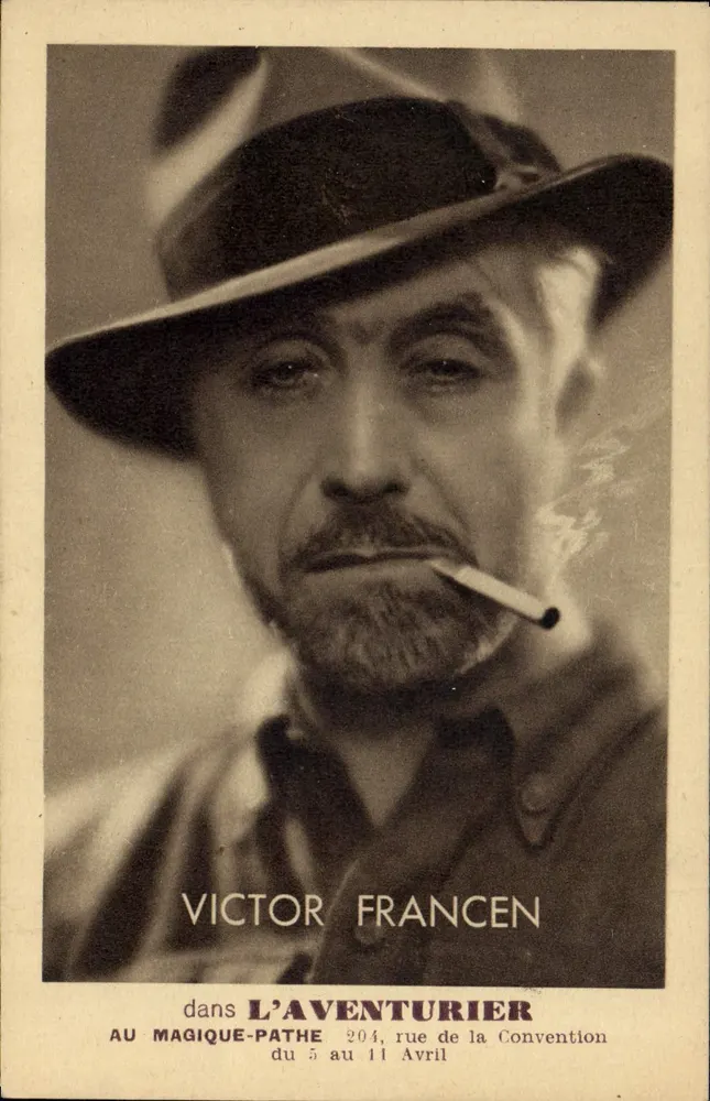 Victor Francen — in Der Abenteurer — Magique-Pathé - Vorderseite