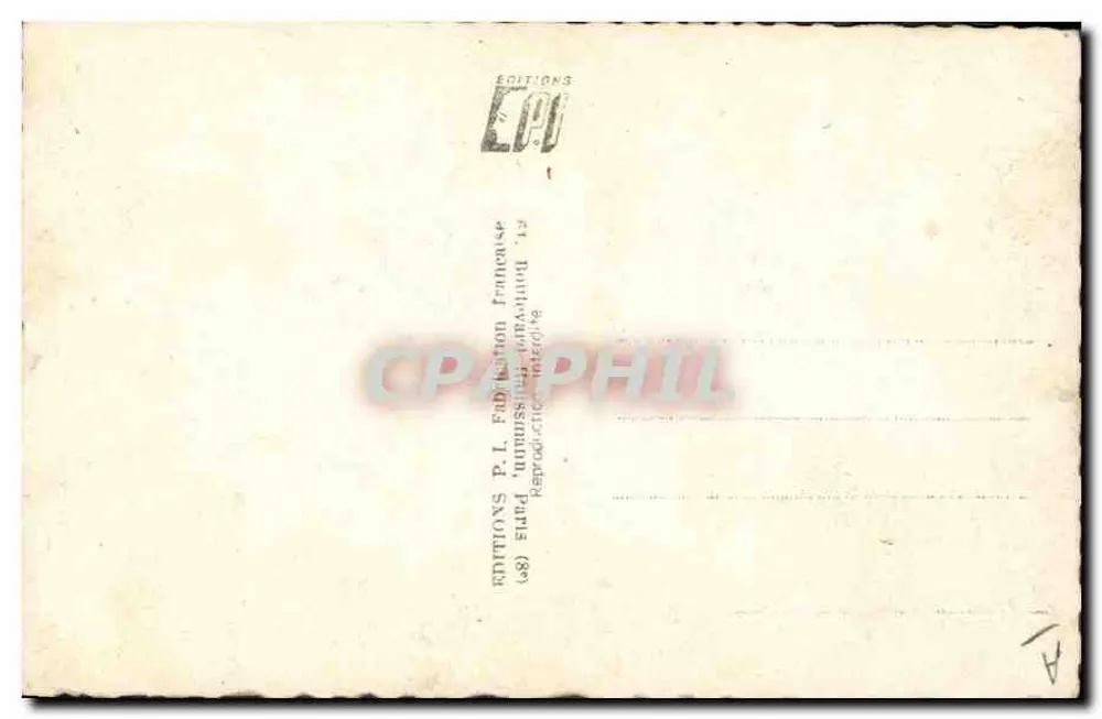 Fernandel — retrato sorridente — editor CFA R, n° 96 - Verso
