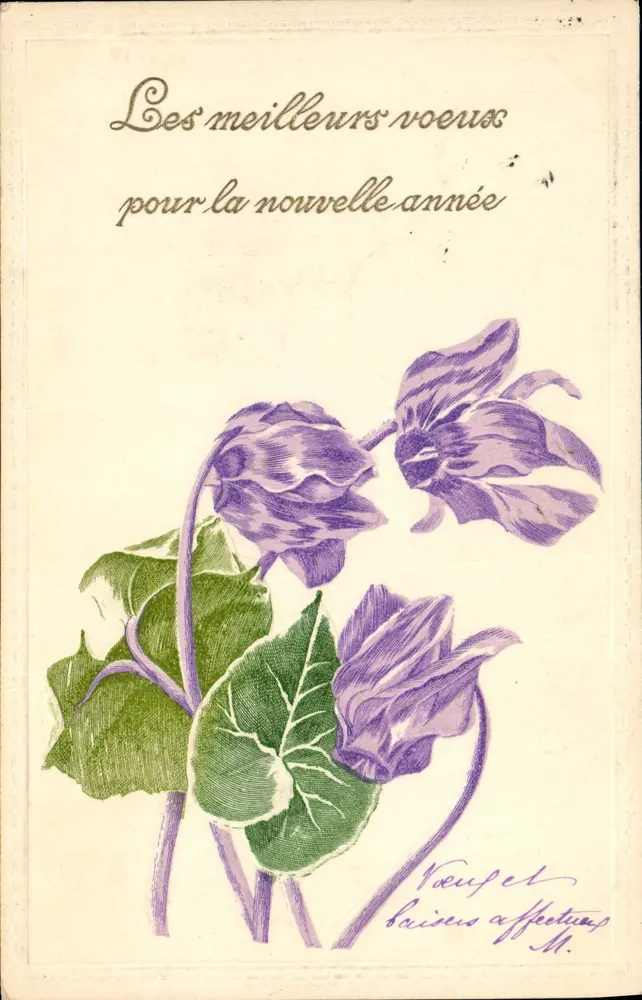 Violes — Desejos para o novo ano — Editor não visível - Frente