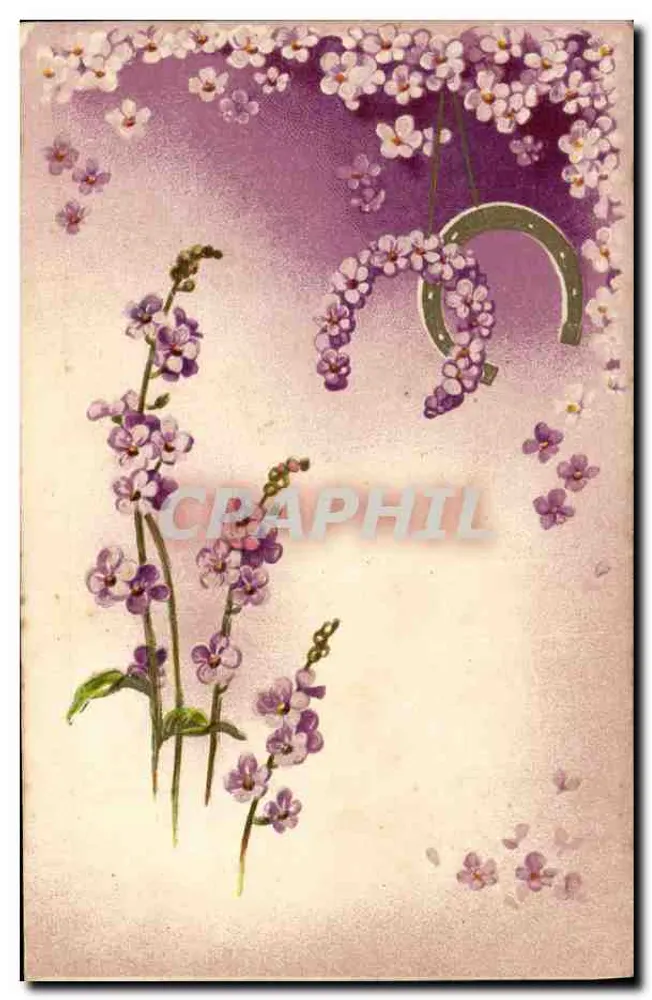 Flores de lírio — Ferradura — L. Fontaine, Montpellier - Frente