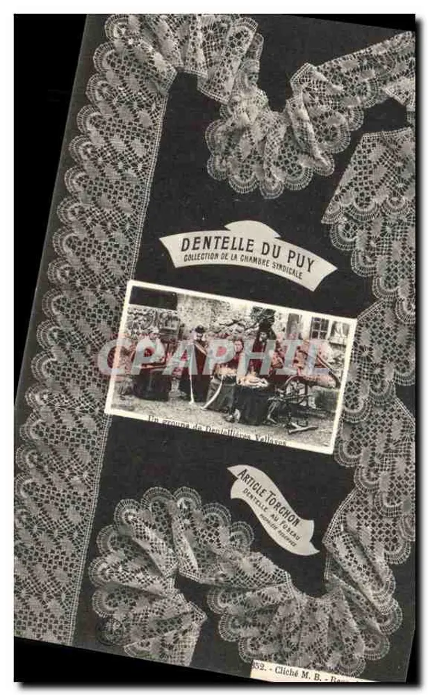 Dentelle du Puy — Collection de la Chambre Syndicale — éditeur Mangin-Brexond, n° 652 - Vorderseite
