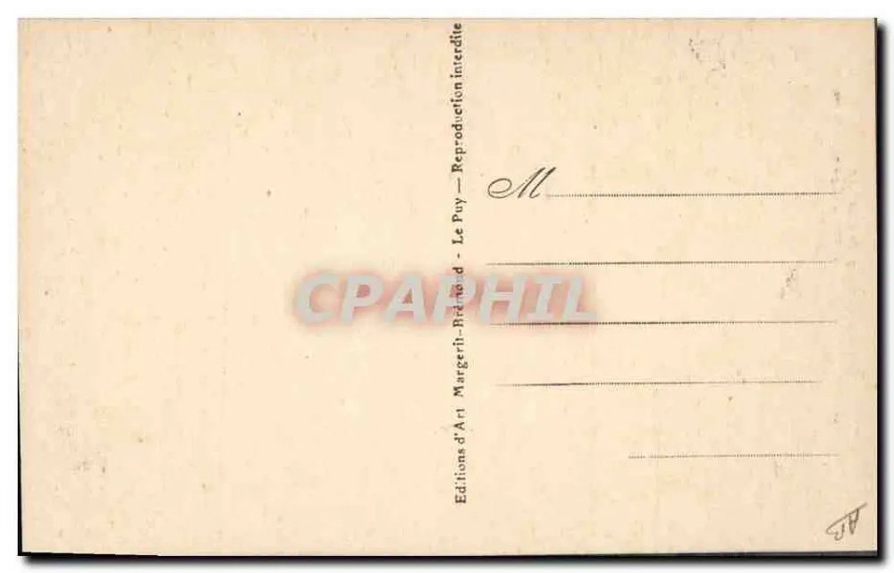 A Denteira Espaliote — Puy-en-Velay — M. B. Le Puy, n°296 - Verso