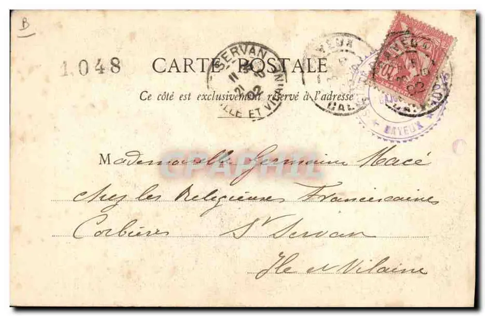 Cortes de Bayeux — Ontem, Hoje, Ontem — editor Grant-Méin, n° II - Verso