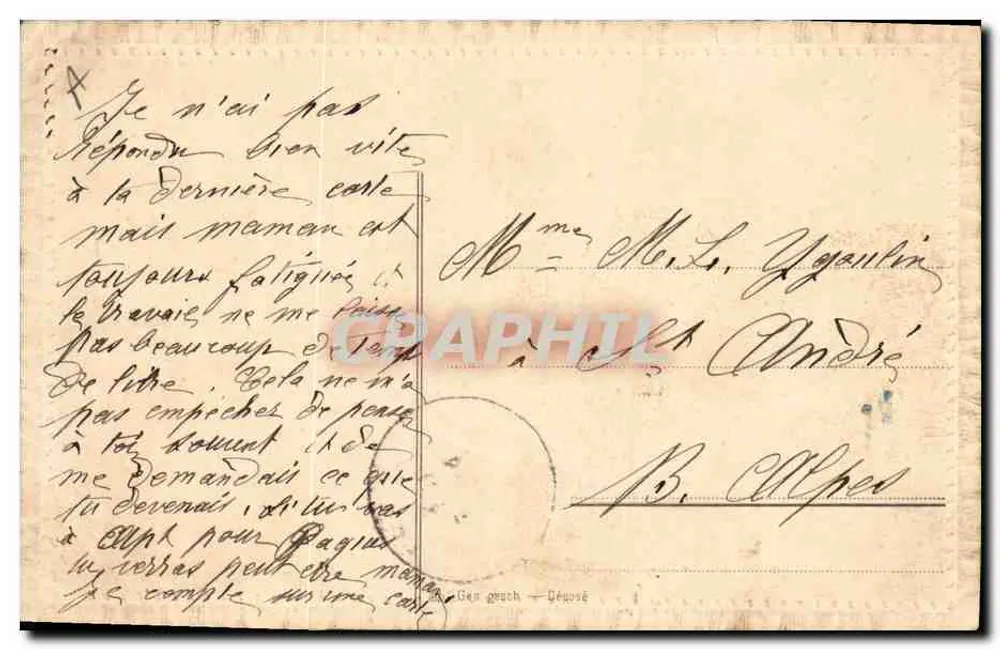 Junge Frau mit rotem Regenschirm — Regenszenen — Verlag Bastien, n° 12*19 - Rückseite